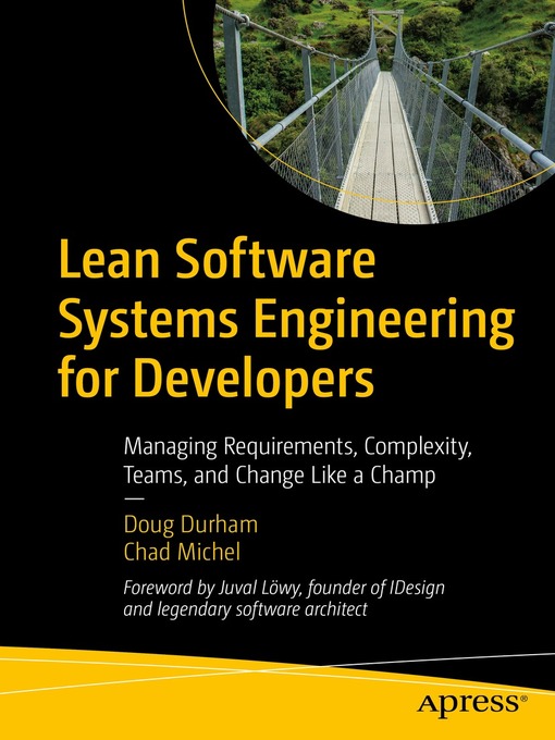 Title details for Lean Software Systems Engineering for Developers by Doug Durham - Available